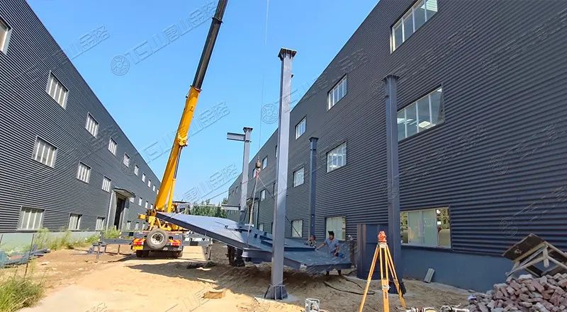 唐山金路廠區(qū)打造小型制砂樓，供客戶帶料試機